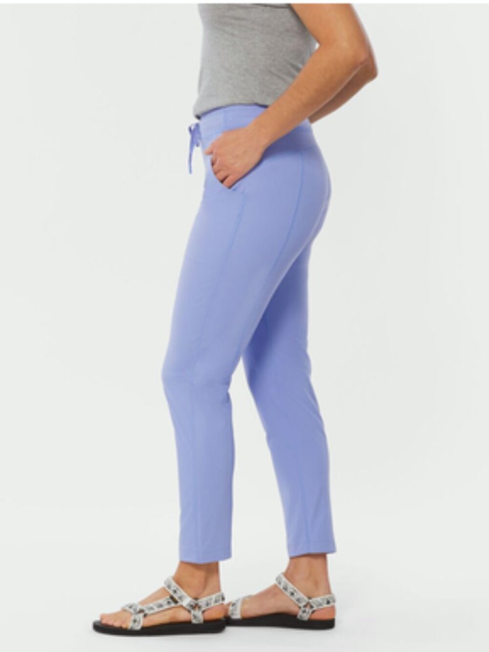Duluth Trading Co Women's NoGA Air Mid-Rise Tapered Pants Nighttime Peri - Picture 4 of 9